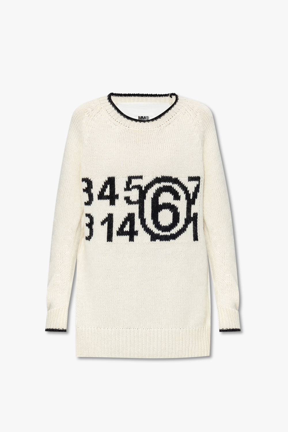 Cream Sweater with ski MM6 Maison Margiela - SchaferandweinerShops Spain -  Knit Cashmere Sweater